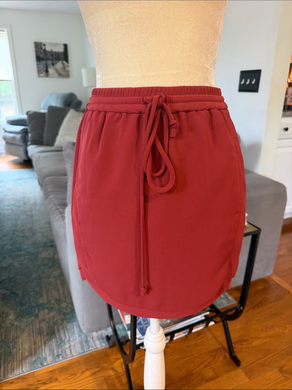 Women’s Rust Drawstring Skirt
